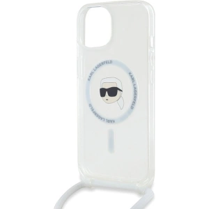 Kup Case Karl Lagerfeld KLHMP15SHCKHNT Apple iPhone 15 / 14 / 13 Hardcase Crossbody IML Karl Head Magsafe transparent - KLD2087 - {ean13} - Sklep Home Screen