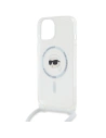 Kup Etui Karl Lagerfeld KLHMP15SHCKHNT Apple iPhone 15 / 14 / 13 hardcase Crossbody IML Karl Head Magsafe transparent - KLD2087 - {ean13} - Sklep Home Screen