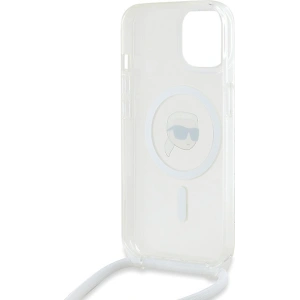 Kup Case Karl Lagerfeld KLHMP15SHCKHNT Apple iPhone 15 / 14 / 13 Hardcase Crossbody IML Karl Head Magsafe transparent - KLD2087 - {ean13} - Sklep Home Screen