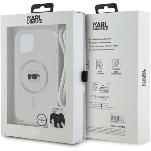 Kup Case Karl Lagerfeld KLHMP15SHCKHNT Apple iPhone 15 / 14 / 13 Hardcase Crossbody IML Karl Head Magsafe transparent - KLD2087 - {ean13} - Sklep Home Screen