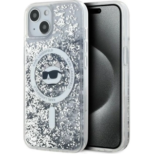 Kup Etui Karl Lagerfeld KLHMP15SLGCHSGH Apple iPhone 15 / 14 / 13 hardcase Liquid Glitter Choupette Head Magsafe transparent - KLD2088 - {ean13} - Sklep Home Screen
