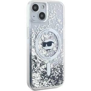 Kup Case Karl Lagerfeld KLHMP15SLGCHSGH Apple iPhone 15 / 14 / 13 Hardcase Liquid Glitter Choupette Head Magsafe transparent - KLD2088 - {ean13} - Sklep Home Screen