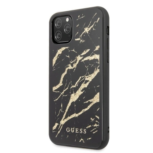 Kup Guess Apple Tasche GUHCN65MGGBK iPhone 11 Pro Max schwarz/schwarz Hartschale Glitter Marble Glass - GUE278BLK - {ean13} - Sklep Home Screen