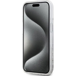 Buy Karl Lagerfeld KLHMP15SLGKISGH Apple iPhone 15 / 14 / 13 hardcase Liquid Glitter Karl Head Magsafe transparent - KLD2089 - {ean13} - Home Screen Store Europe