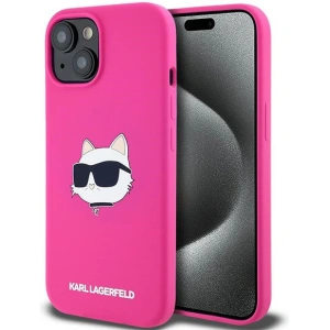 Kup Etui Karl Lagerfeld KLHMP15SSCHPPLF Apple iPhone 15 / 14 / 13 hardcase Silicone Choupette Head MagSafe růžový/fuchsie - KLD2090 - {ean13} - Sklep Home Screen