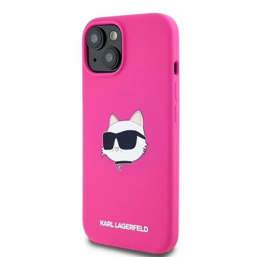 Kup Etui Karl Lagerfeld KLHMP15SSCHPPLF Apple iPhone 15 / 14 / 13 keménytok Szilikon Choupette Fej MagSafe rózsaszín/fukszia - KLD2090 - {ean13} - Sklep Home Screen
