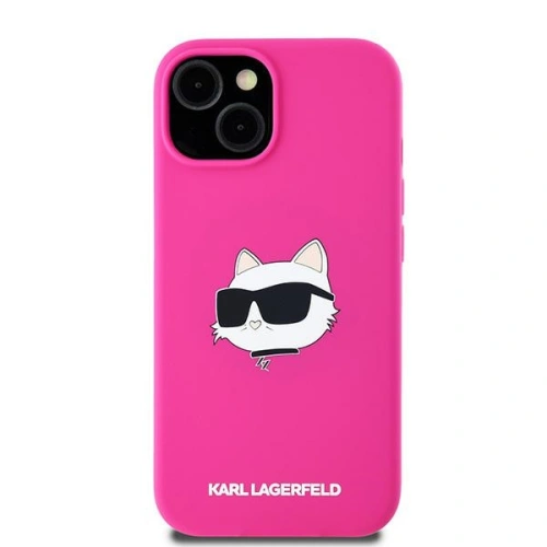 Kup Etui Karl Lagerfeld KLHMP15SSCHPPLF Apple iPhone 15 / 14 / 13 keménytok Szilikon Choupette Fej MagSafe rózsaszín/fukszia - KLD2090 - {ean13} - Sklep Home Screen