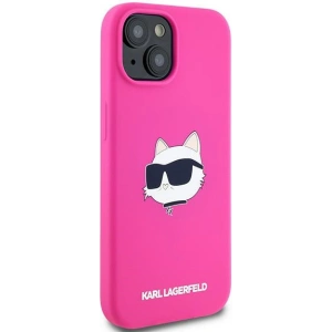 Buy Karl Lagerfeld KLHMP15SSCHPPLF Apple iPhone 15 / 14 / 13 hardcase Silicone Choupette Head MagSafe fuschia - KLD2090 - {ean13} - Home Screen Store Europe
