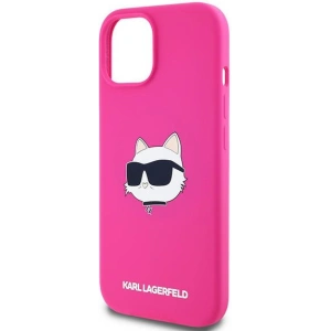 Buy Karl Lagerfeld KLHMP15SSCHPPLF Apple iPhone 15 / 14 / 13 hardcase Silicone Choupette Head MagSafe fuschia - KLD2090 - {ean13} - Home Screen Store Europe