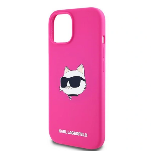Kup Etui Karl Lagerfeld KLHMP15SSCHPPLF Apple iPhone 15 / 14 / 13 keménytok Szilikon Choupette Fej MagSafe rózsaszín/fukszia - KLD2090 - {ean13} - Sklep Home Screen