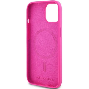 Buy Karl Lagerfeld KLHMP15SSCHPPLF Apple iPhone 15 / 14 / 13 hardcase Silicone Choupette Head MagSafe fuschia - KLD2090 - {ean13} - Home Screen Store Europe