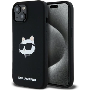 Kup Etui Karl Lagerfeld KLHMP15SSCHPPLK Apple iPhone 15 / 14 / 13 hardcase silikon Choupette Head MagSafe černý/black - KLD2091 - {ean13} - Sklep Home Screen