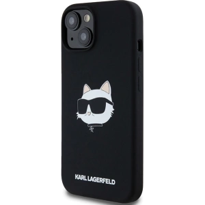 Kup Etui Karl Lagerfeld KLHMP15SSCHPPLK Apple iPhone 15 / 14 / 13 hardcase Silicon Choupette Head MagSafe negru/black - KLD2091 - {ean13} - Sklep Home Screen