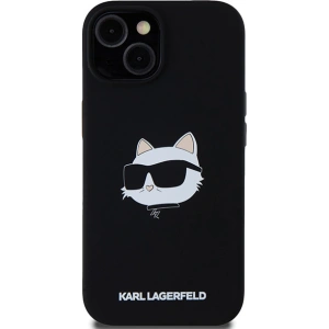 Kup Etui Karl Lagerfeld KLHMP15SSCHPPLK Apple iPhone 15 / 14 / 13 hardcase Silicon Choupette Head MagSafe negru/black - KLD2091 - {ean13} - Sklep Home Screen
