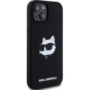 Kup Etui Karl Lagerfeld KLHMP15SSCHPPLK Apple iPhone 15 / 14 / 13 hardcase Silicon Choupette Head MagSafe negru/black - KLD2091 - {ean13} - Sklep Home Screen