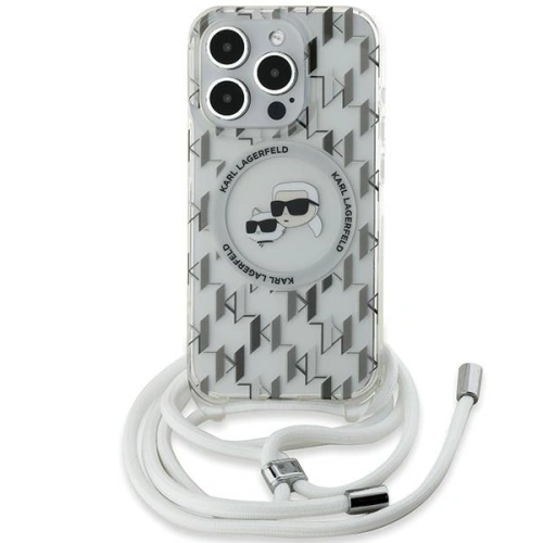 Kup Etui Karl Lagerfeld KLHMP15XHCKCKLCT Apple iPhone 15 Pro Max hardcase IML Crossbody Monogram Karl & Choupette Head MagSafe transparent - KLD2092 - {ean13} - Sklep Home Screen