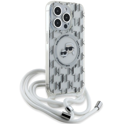 Kup Etui Karl Lagerfeld KLHMP15XHCKCKLCT Apple iPhone 15 Pro Max hardcase IML Crossbody Monogram Karl & Choupette Head MagSafe transparent - KLD2092 - {ean13} - Sklep Home Screen