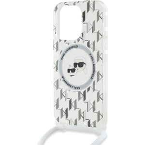 Kup Etui Karl Lagerfeld KLHMP15XHCKCKLCT Apple iPhone 15 Pro Max hardcase IML Crossbody Monogram Karl & Choupette Head MagSafe transparent - KLD2092 - {ean13} - Sklep Home Screen