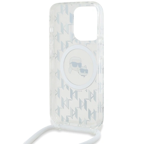 Kup Etui Karl Lagerfeld KLHMP15XHCKCKLCT Apple iPhone 15 Pro Max hardcase IML Crossbody Monogram Karl & Choupette Head MagSafe transparent - KLD2092 - {ean13} - Sklep Home Screen