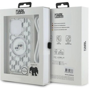 Kup Case Karl Lagerfeld KLHMP15XHCKCKLCT Apple iPhone 15 Pro Max Hardcase IML Crossbody Monogram Karl & Choupette Head MagSafe transparent - KLD2092 - {ean13} - Sklep Home Screen