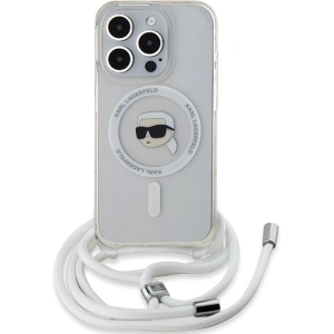 Kup Case Karl Lagerfeld KLHMP15XHCKHNT Apple iPhone 15 Pro Max Hardcase Crossbody IML Karl Head Magsafe transparent - KLD2093 - {ean13} - Sklep Home Screen