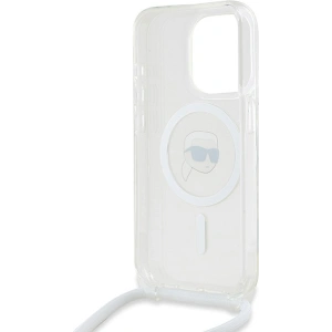 Kup Case Karl Lagerfeld KLHMP15XHCKHNT Apple iPhone 15 Pro Max Hardcase Crossbody IML Karl Head Magsafe transparent - KLD2093 - {ean13} - Sklep Home Screen
