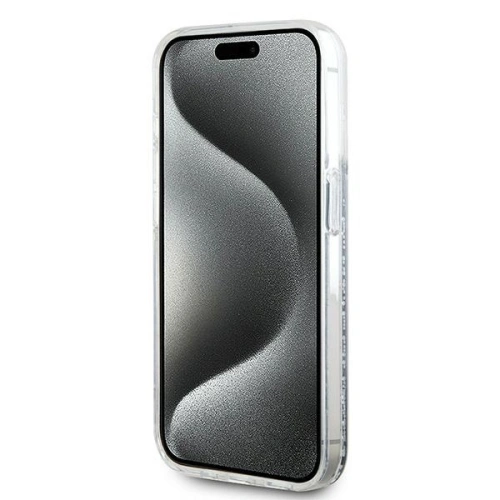Kup Etui Karl Lagerfeld KLHMP15XLGCHSGH Apple iPhone 15 Pro Max hardcase Liquid Glitter Choupette Head Magsafe transparent - KLD2094 - {ean13} - Sklep Home Screen