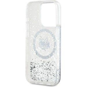 Kup Etui Karl Lagerfeld KLHMP15XLGCHSGH Apple iPhone 15 Pro Max hardcase Liquid Glitter Choupette Head Magsafe transparent - KLD2094 - {ean13} - Sklep Home Screen