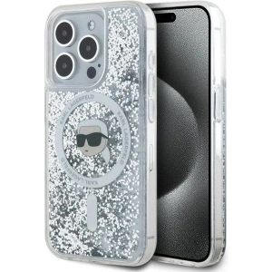 Kup Etui Karl Lagerfeld KLHMP15XLGKISGH Apple iPhone 15 Pro Max hardcase Liquid Glitter Karl Head Magsafe átlátszó - KLD2095 - {ean13} - Sklep Home Screen