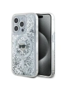 Case Karl Lagerfeld KLHMP15XLGKISGH Apple iPhone 15 Pro Max Hardcase Liquid Glitter Karl Head Magsafe transparent