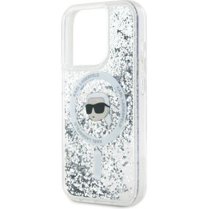 Kup Case Karl Lagerfeld KLHMP15XLGKISGH Apple iPhone 15 Pro Max Hardcase Liquid Glitter Karl Head Magsafe transparent - KLD2095 - {ean13} - Sklep Home Screen