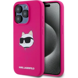 Kup Etui Karl Lagerfeld KLHMP15XSCHPPLF Apple iPhone 15 Pro Max kemény tok Szilikon Choupette Head MagSafe rózsaszín/fukszia - KLD2096 - {ean13} - Sklep Home Screen