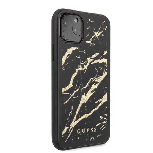 Kup Guess Apple Tasche GUHCN65MGGBK iPhone 11 Pro Max schwarz/schwarz Hartschale Glitter Marble Glass - GUE278BLK - {ean13} - Sklep Home Screen