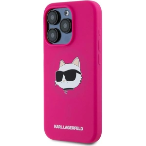 Kup Etui Karl Lagerfeld KLHMP15XSCHPPLF Apple iPhone 15 Pro Max hardcase Silicone Choupette Head MagSafe roz/ fuchsia - KLD2096 - {ean13} - Sklep Home Screen
