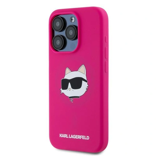 Kup Case Karl Lagerfeld KLHMP15XSCHPPLF Apple iPhone 15 Pro Max Hartschale Silikon Choupette Head MagSafe rosa/fuchsia - KLD2096 - {ean13} - Sklep Home Screen