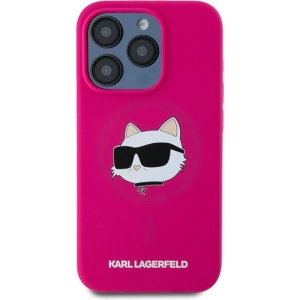 Kup Etui Karl Lagerfeld KLHMP15XSCHPPLF Apple iPhone 15 Pro Max hardcase Silicone Choupette Head MagSafe roz/ fuchsia - KLD2096 - {ean13} - Sklep Home Screen