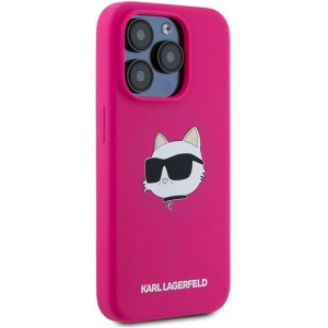Kup Etui Karl Lagerfeld KLHMP15XSCHPPLF Apple iPhone 15 Pro Max hardcase Silicone Choupette Head MagSafe roz/ fuchsia - KLD2096 - {ean13} - Sklep Home Screen