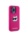 Kup Case Karl Lagerfeld KLHMP15XSCHPPLF Apple iPhone 15 Pro Max Hartschale Silikon Choupette Head MagSafe rosa/fuchsia - KLD2096 - {ean13} - Sklep Home Screen