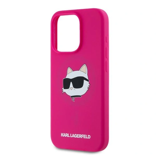 Kup Case Karl Lagerfeld KLHMP15XSCHPPLF Apple iPhone 15 Pro Max Hartschale Silikon Choupette Head MagSafe rosa/fuchsia - KLD2096 - {ean13} - Sklep Home Screen