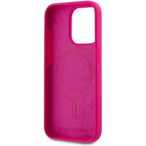 Kup Etui Karl Lagerfeld KLHMP15XSCHPPLF Apple iPhone 15 Pro Max hardcase Silicone Choupette Head MagSafe roz/ fuchsia - KLD2096 - {ean13} - Sklep Home Screen