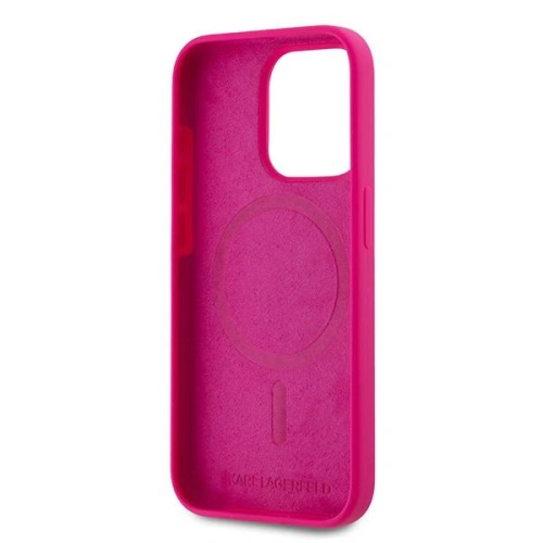 Kup Case Karl Lagerfeld KLHMP15XSCHPPLF Apple iPhone 15 Pro Max Hartschale Silikon Choupette Head MagSafe rosa/fuchsia - KLD2096 - {ean13} - Sklep Home Screen