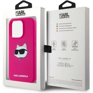 Kup Etui Karl Lagerfeld KLHMP15XSCHPPLF Apple iPhone 15 Pro Max hardcase Silicone Choupette Head MagSafe roz/ fuchsia - KLD2096 - {ean13} - Sklep Home Screen