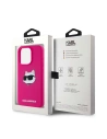 Kup Case Karl Lagerfeld KLHMP15XSCHPPLF Apple iPhone 15 Pro Max Hartschale Silikon Choupette Head MagSafe rosa/fuchsia - KLD2096 - {ean13} - Sklep Home Screen