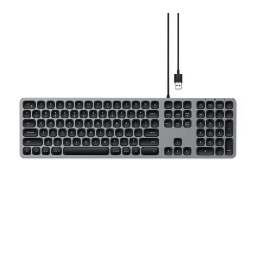 Kup Klaviatură din aluminiu Satechi Tastatură USB-A cu fir gri space - STH141 - {ean13} - Sklep Home Screen