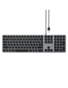 Alumínium billentyűzet Satechi Aluminum Wired Keyboard USB-A űrszürke
