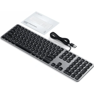 Kup Hliníková klávesnice Satechi Aluminum Wired Keyboard USB-A space gray - STH141 - {ean13} - Sklep Home Screen