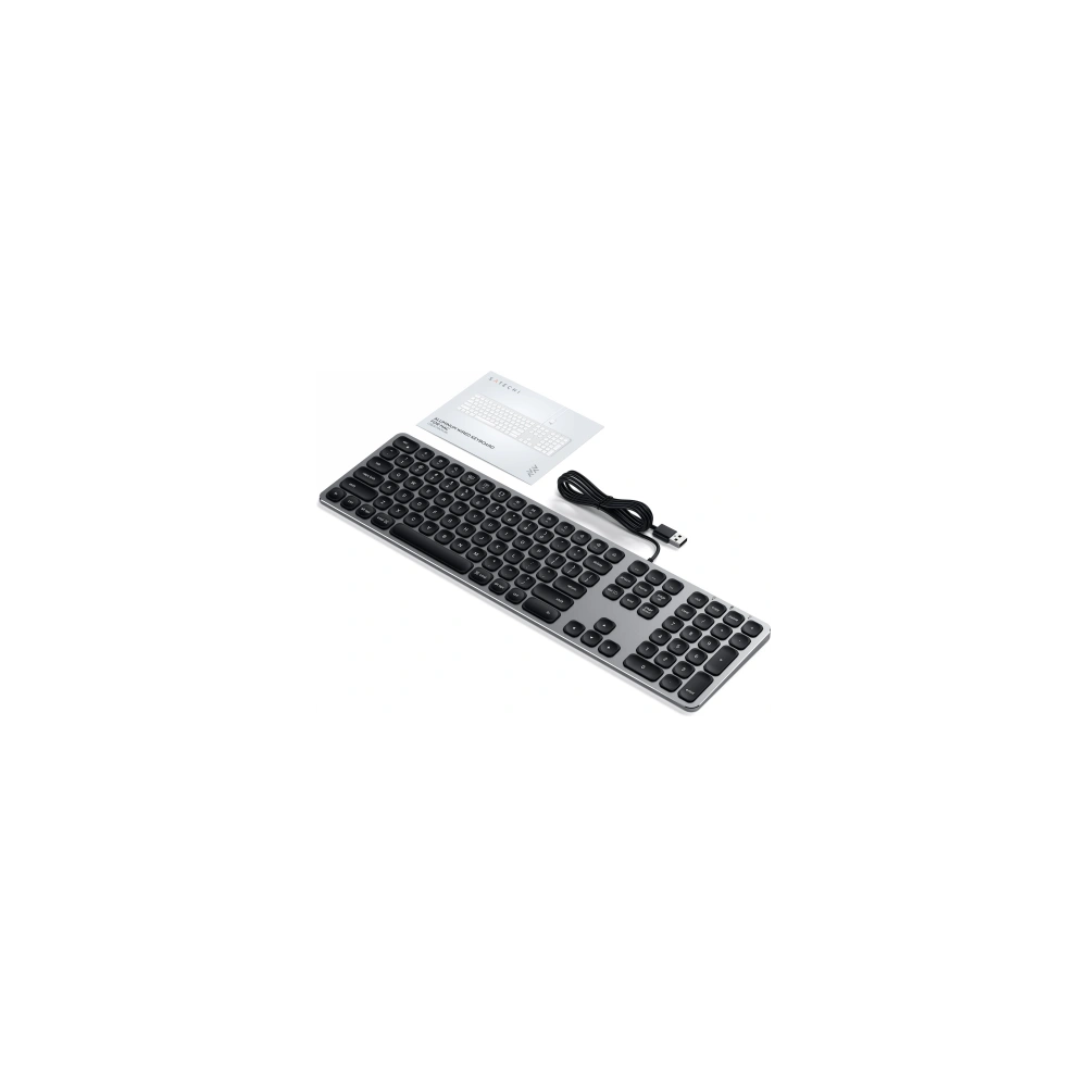 Klawiatura aluminiowa Satechi Aluminum Wired Keyboard USB-A space gray