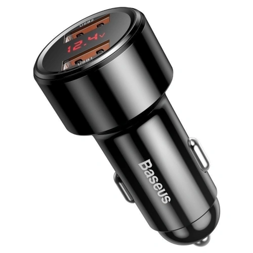 Kup Baseus Autoladegerät Magic 2x USB QC 3.0 45W (schwarz) - BSU698BLK - {ean13} - Sklep Home Screen