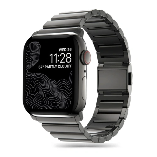Kup Tech-Protect SteelBand Apple Watch 4/5/6/7/8/9/SE/Ultra 1/2 42/44/45/49mm schwarz - THP2870 - {ean13} - Sklep Home Screen