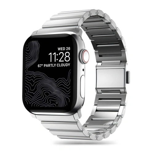 Kup Pasek Tech-Protect SteelBand Apple Watch 4/5/6/7/8/9/SE/Ultra 1/2 42/44/45/49mm argintiu - THP2871 - {ean13} - Sklep Home Screen